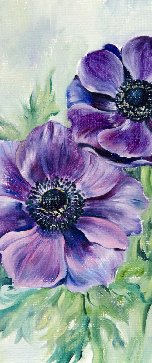 Anemone flower by Daria Galinski