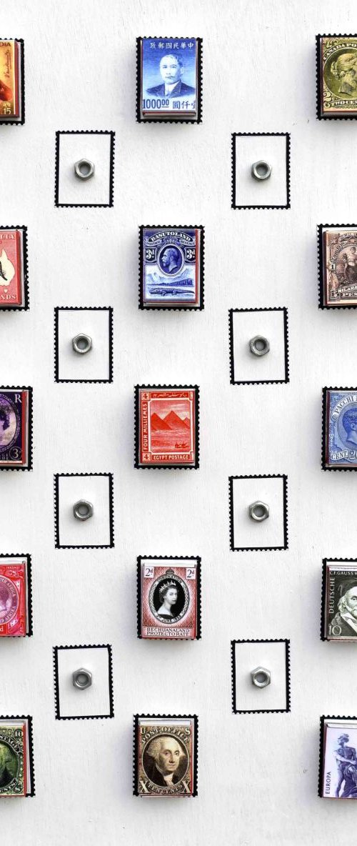 Stamps on a matchbox by Sumit Mehndiratta