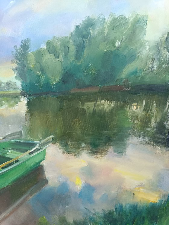 Landscape with a boat