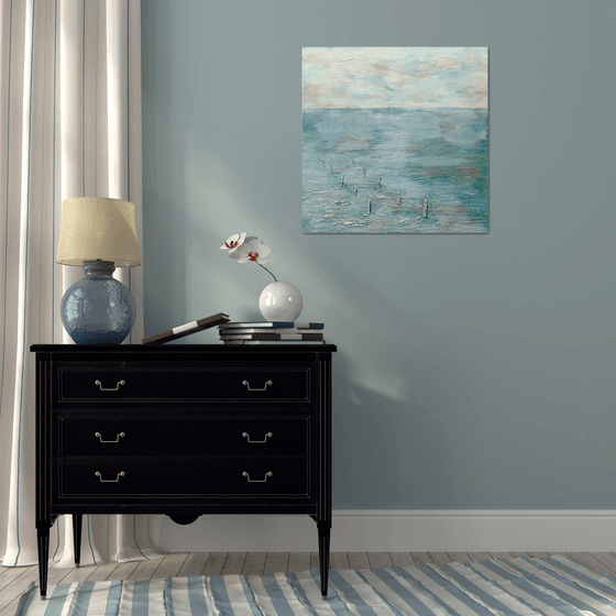 THE OYSTER PARK.70X70cm.3D canvas.