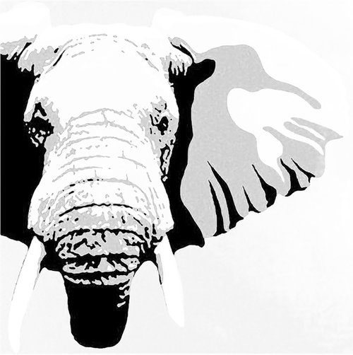 ELEPHANT - MODERN WALL ART by Nicolas GOIA