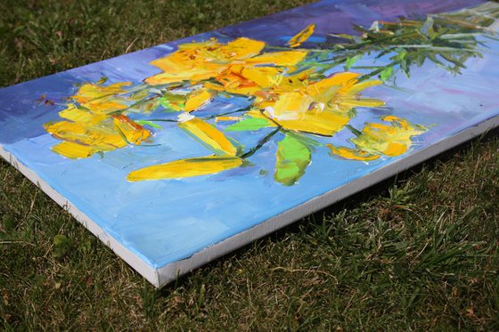 " Yellow lilies "