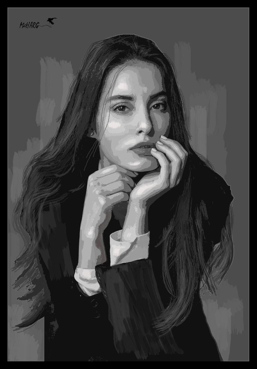 Expressive Portrait Painting By Joe Mcharg, 35 X 53, I Wonder Why 35X53, Original Artwork