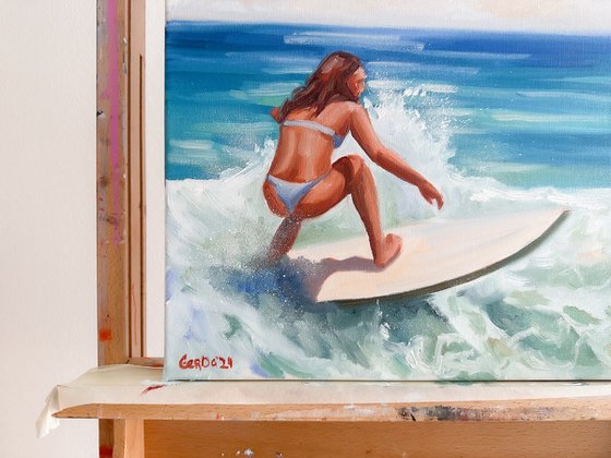 Surfing Girl