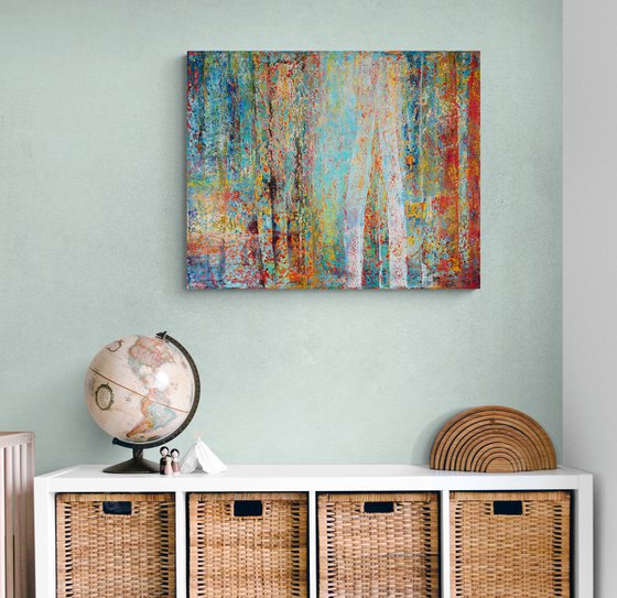 65x80 cm Abstract Painting Original Canvas Art Colorful painting