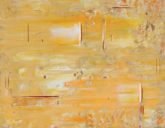 Yellow Orange White Abstract Concept