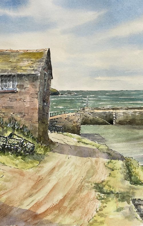 Mullion Cove Cornwall by David Mather