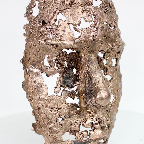 A Tear 96-22 – Bronze Lace Face Sculpture