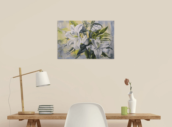 WHITE LILIES #6