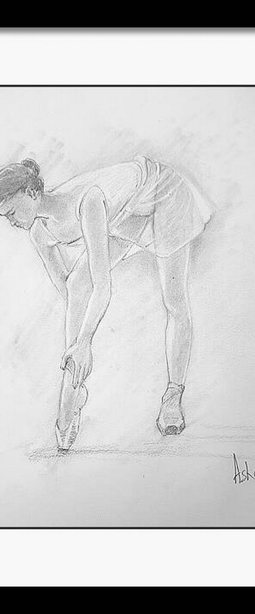 Ballerina Sketch 20 by Asha Shenoy