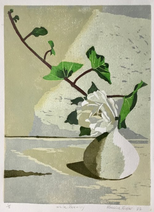 White  Rose and Ivy by Rosalind Forster