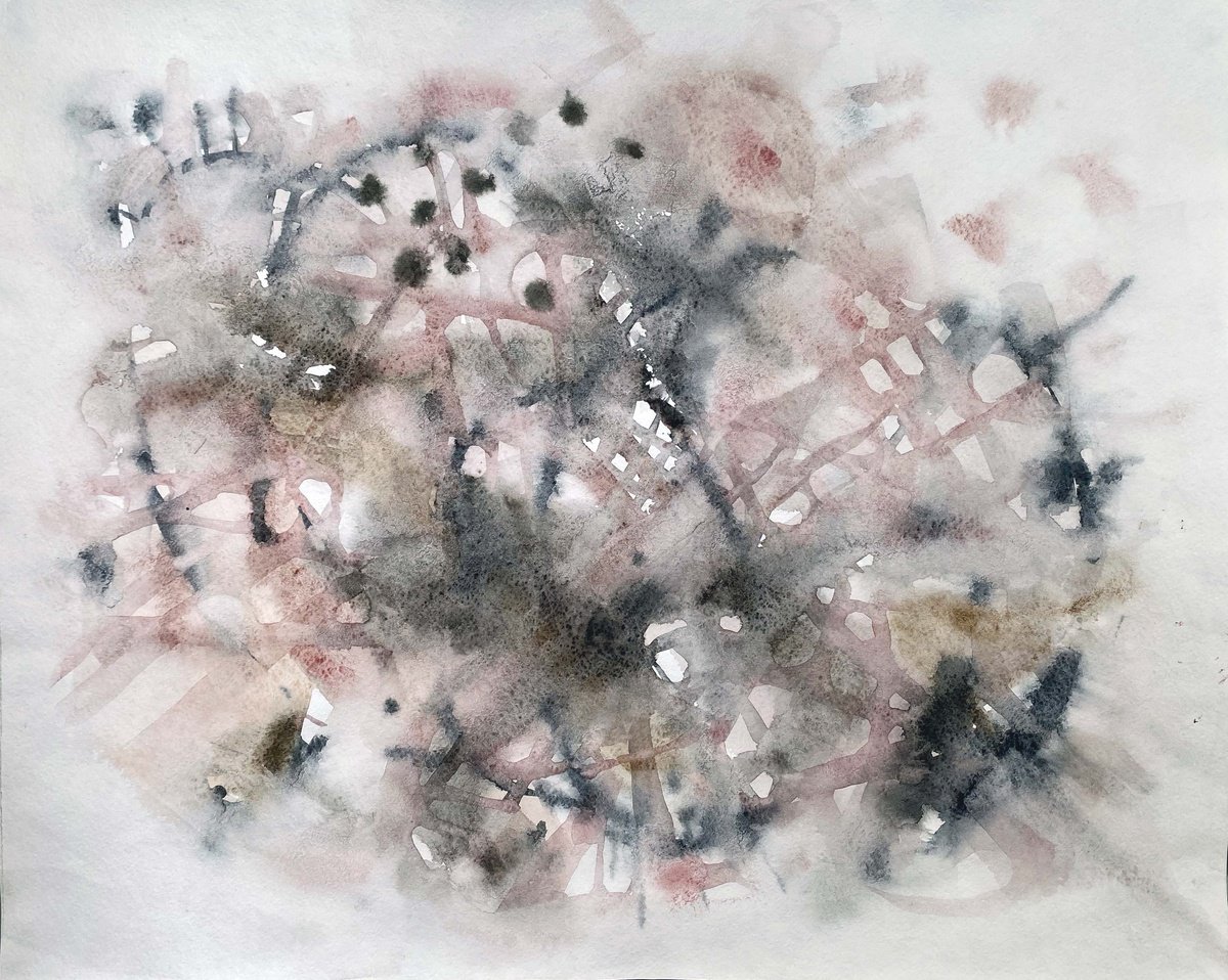 Impressionistic Abstract Acrylic Painting By Galina Poloz, 20 X 16, Spring Mood., Original Artwork