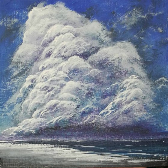 Seascape Acrylic on panel 15x15cm