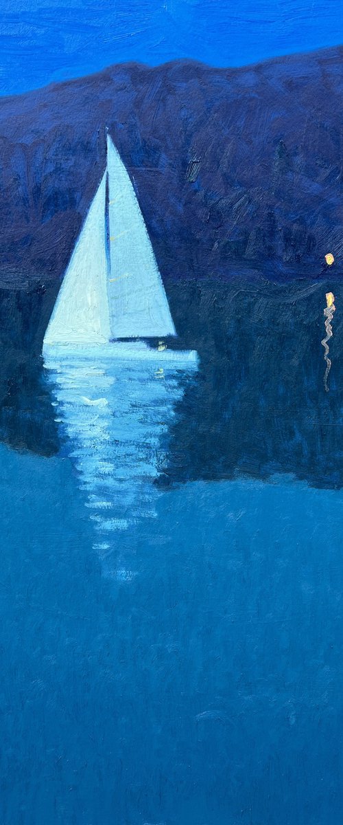 Evening Silence on Lake Garda by Andrii Kovalyk