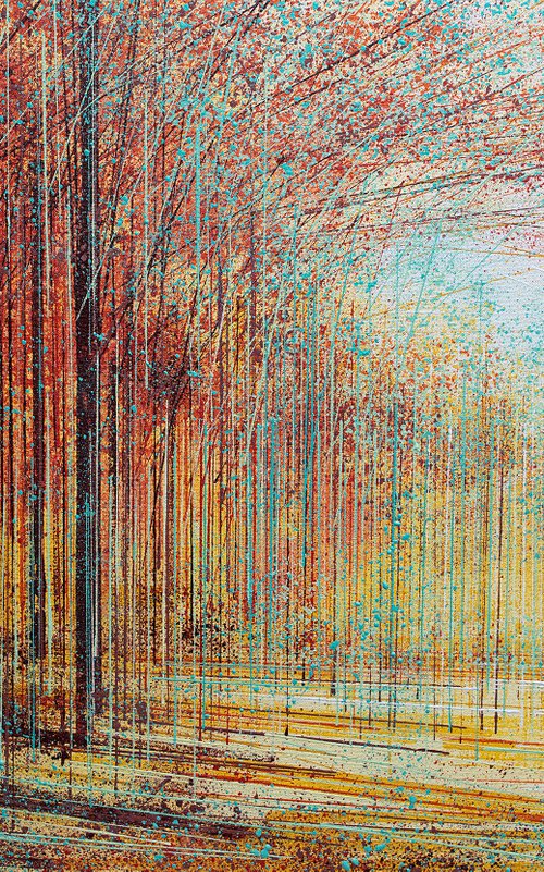 Spring Trees At Sunset by Marc Todd