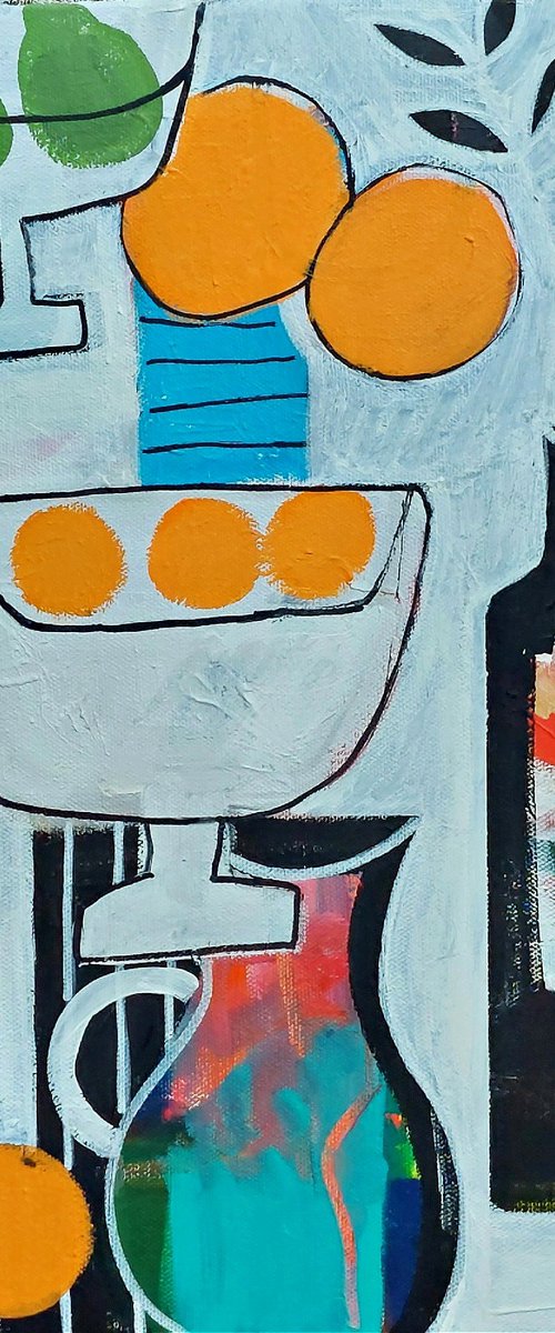 Still Life with Oranges IV by Jan Rippingham