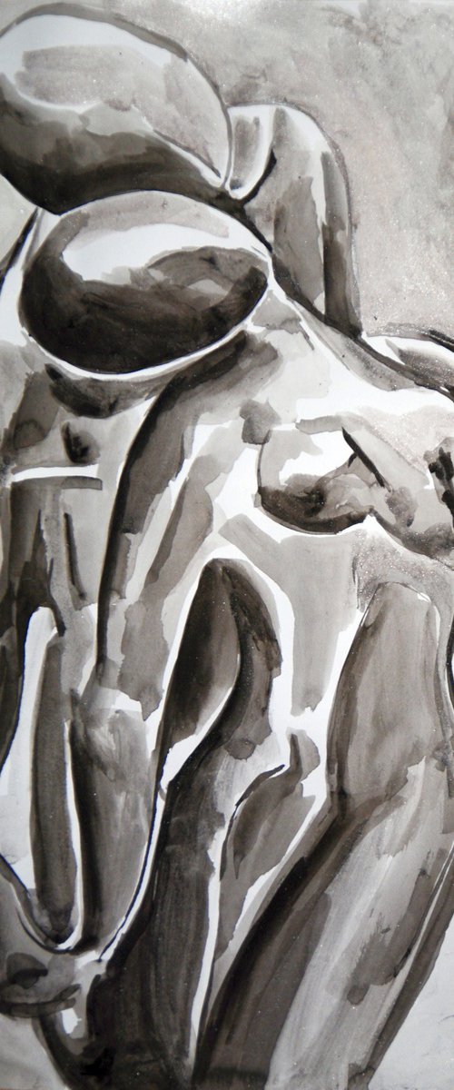 Couple / 50 x 34 cm by Alexandra Djokic