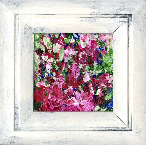 Shabby Chic Dream 18 - Framed Floral Painting by Kathy Morton Stanion