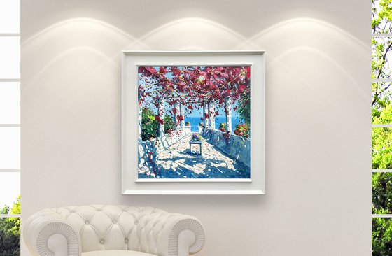 Ravello Oil Painting - Amalfi Coast