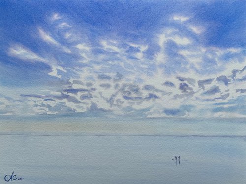 Sky, Sea, Clouds by Alla Semenova