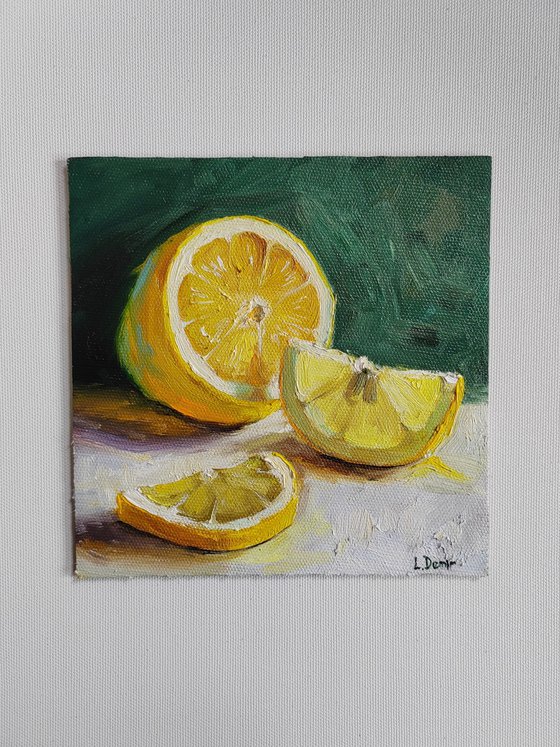 Lemon fruit mini still life