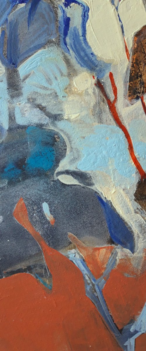 Blue irises by Lesya Ros