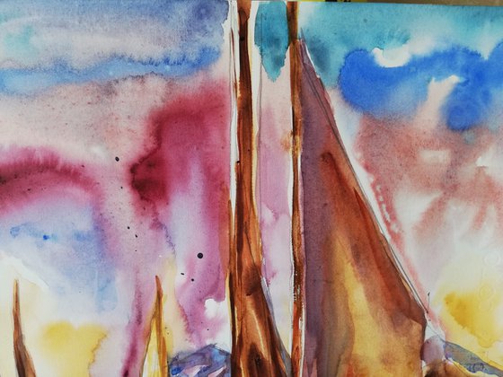 Boats at Sunset