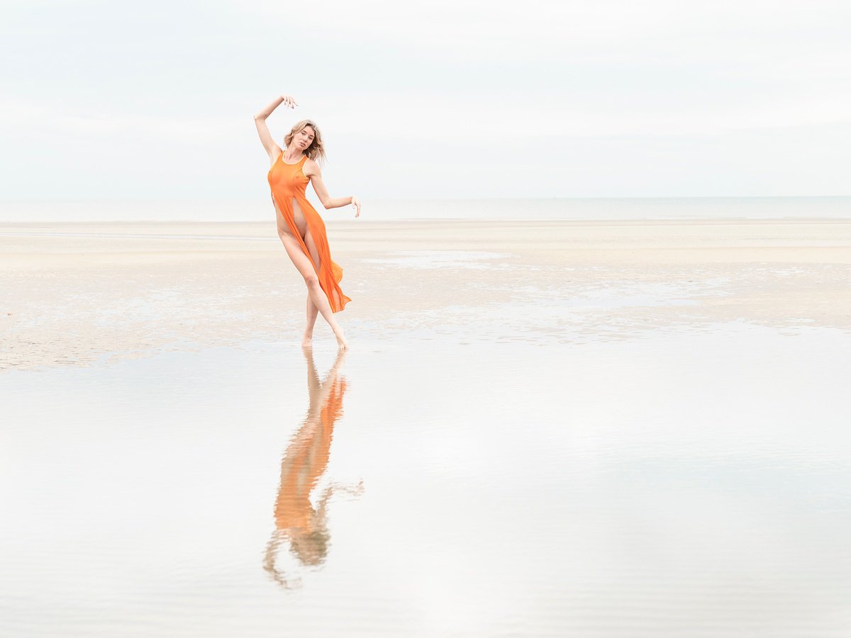 Photorealistic Portrait Photograph By Adam Regan, 36 X 27, Morning Dance, Original Artwork