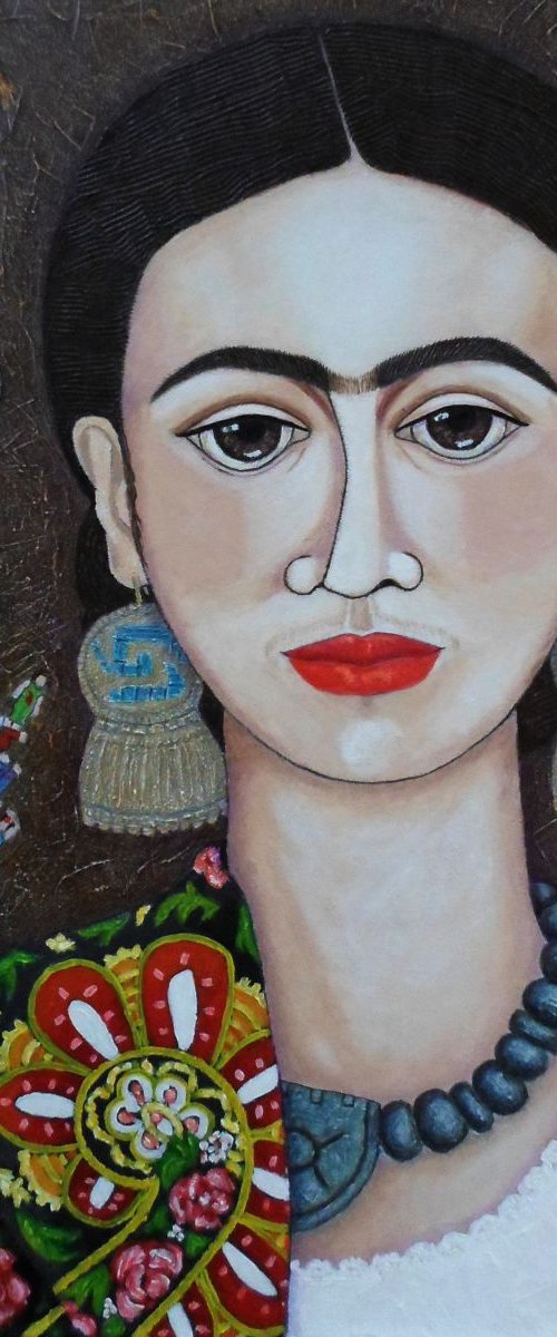 Frida: "Feet, what do I need you for...?" by Madalena  Lobao-Tello