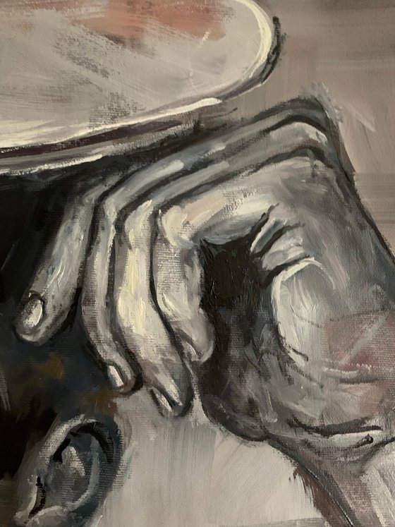 Male figure portrait sailor painting