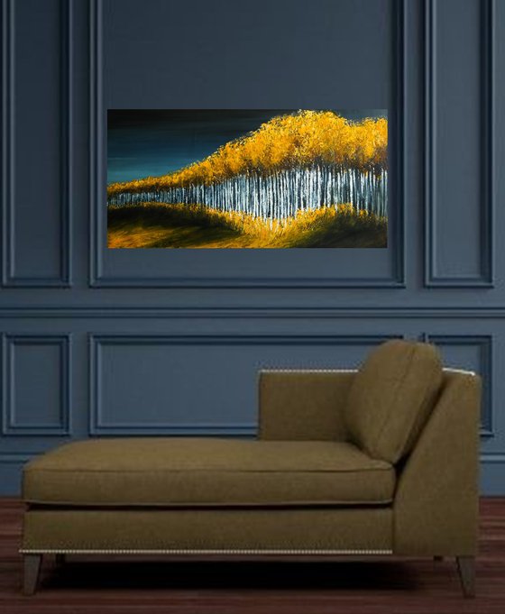 Aspens Lines- Fields and Colors Series-