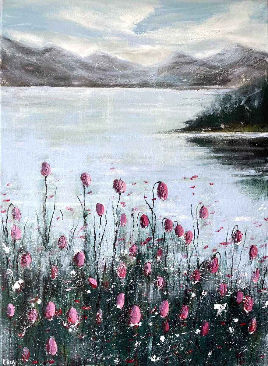 The Silence Of A Mountain Morning By Olesya Bay, 20 X 28, Artwork For Sale On Artfinder