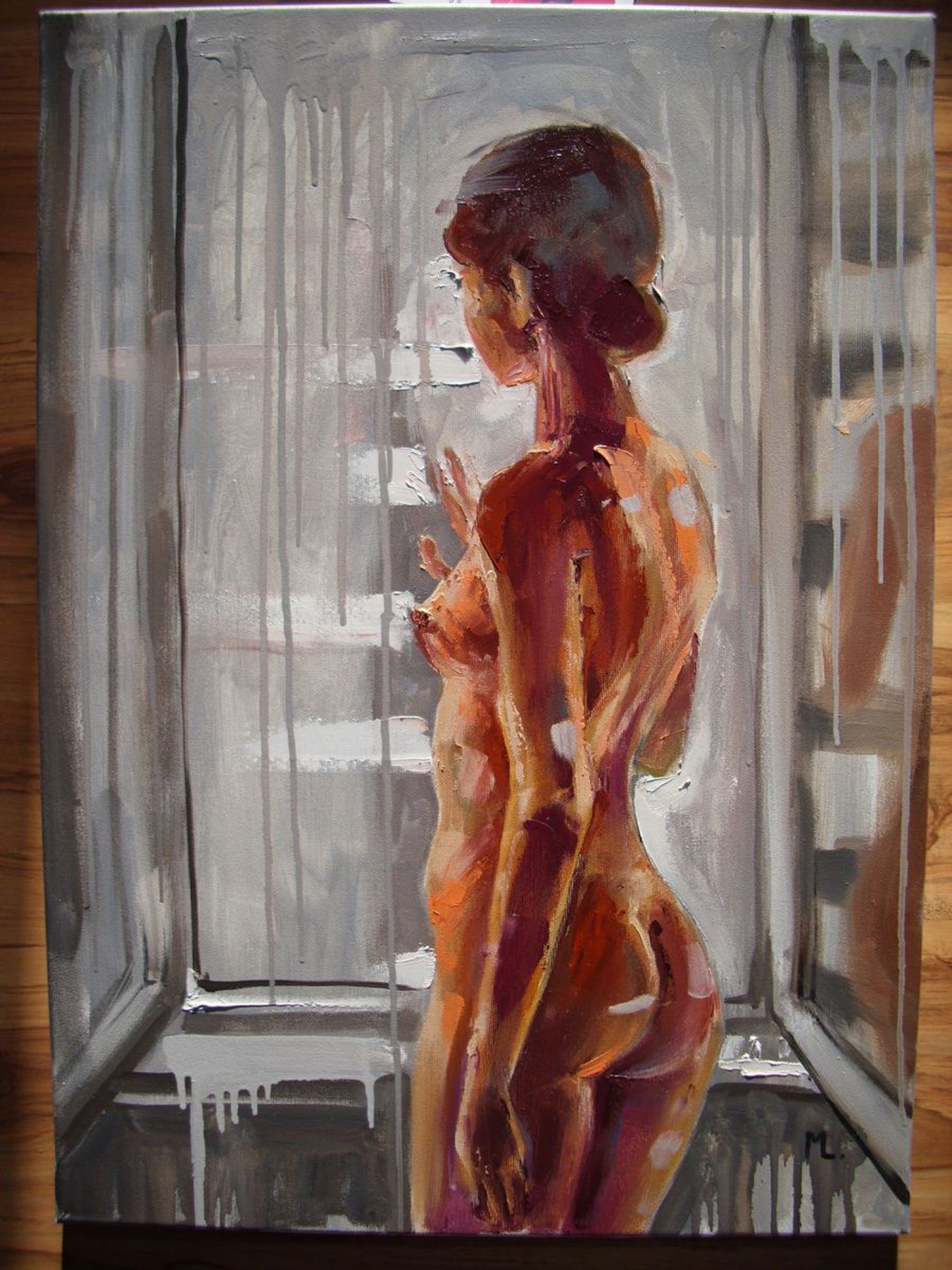 Waiting For You 50x70cm Original Oil P Artfinder