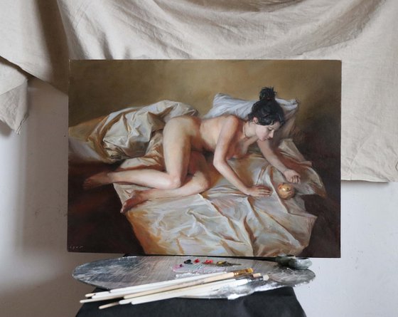 Nude with a Golden Sphere