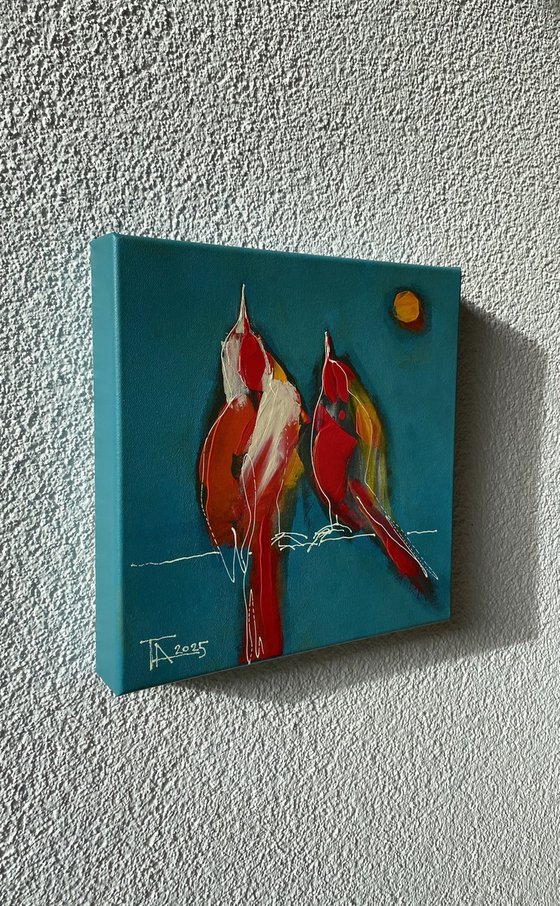 The sun is rising...