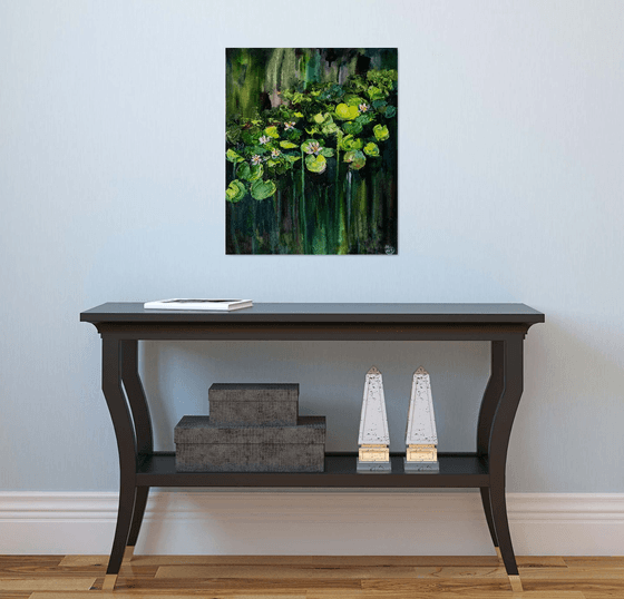 Water Lily Oil Painting