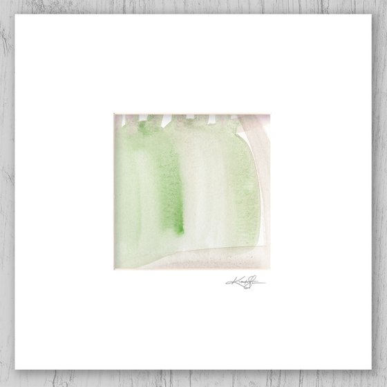 Soft Whispers Collection 4 - Set of 6 Abstract Paintings in Mats by Kathy Morton Stanion
