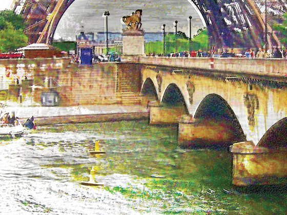 Trocitos de cielo, puente De Jena/XL large original artwork