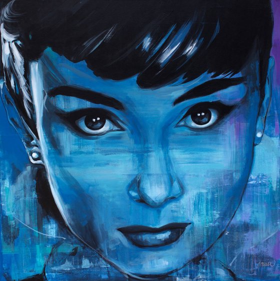 Audrey Hepburn Blue