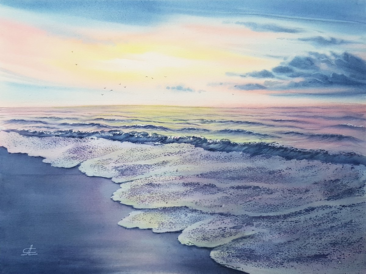 Seascape and beach by Svetlana Lileeva