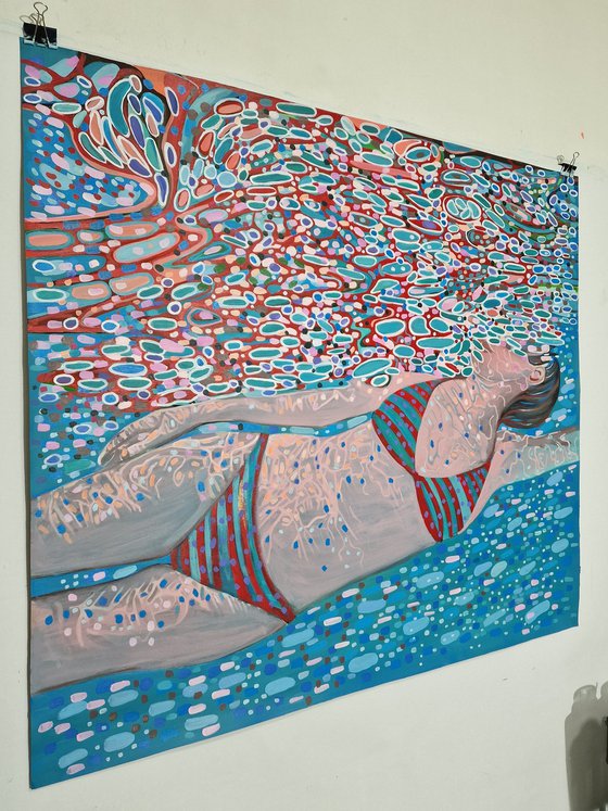 Underwater Turquoise Red
