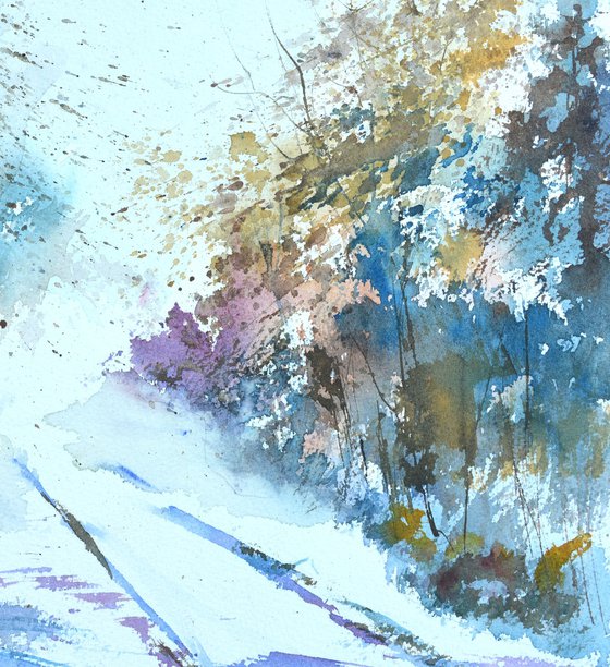 Path to light watercolor