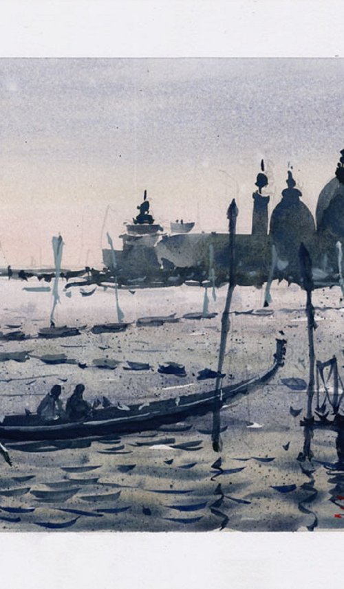 Venice in blue. by Marin Victor