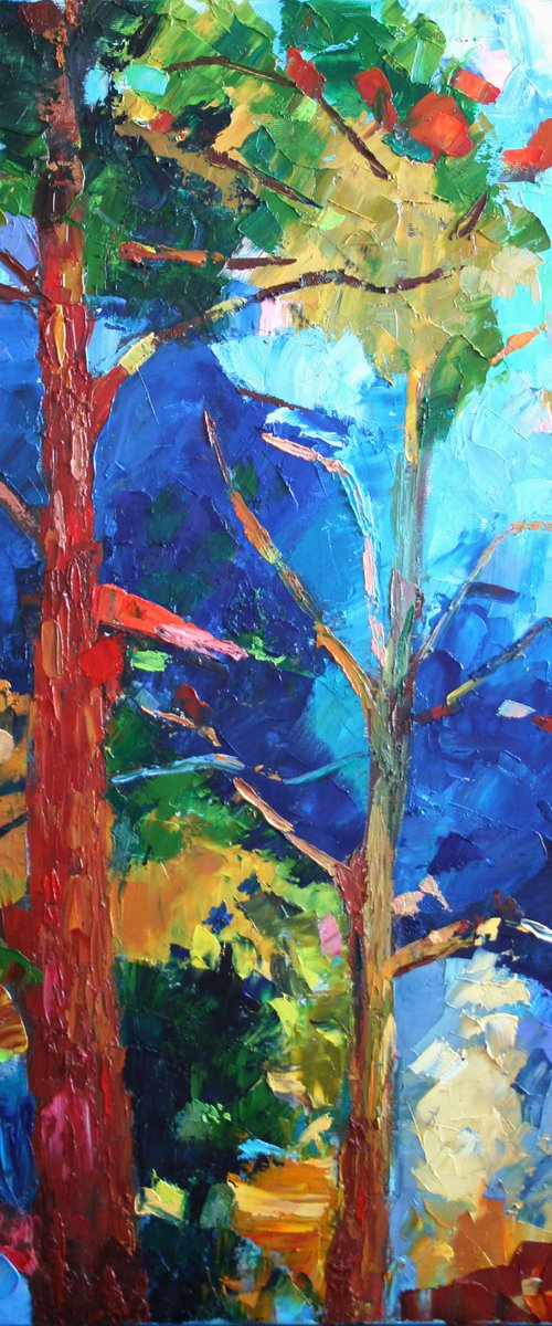 Trees... /  ORIGINAL PAINTING by Salana Art Gallery