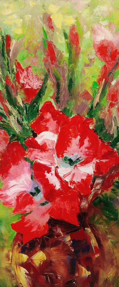 Bouquet of gladioli by Yulia Berseneva