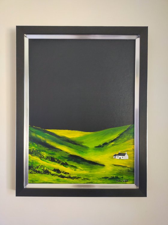 Silent Valley; original and unique, framed