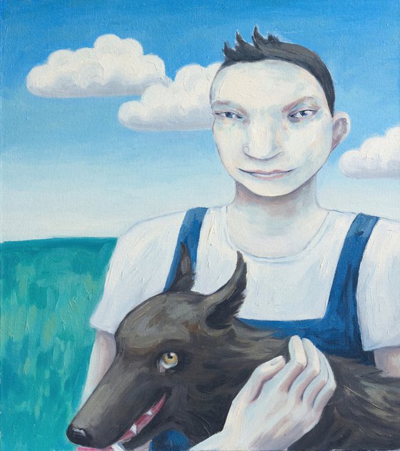Boy with the dog