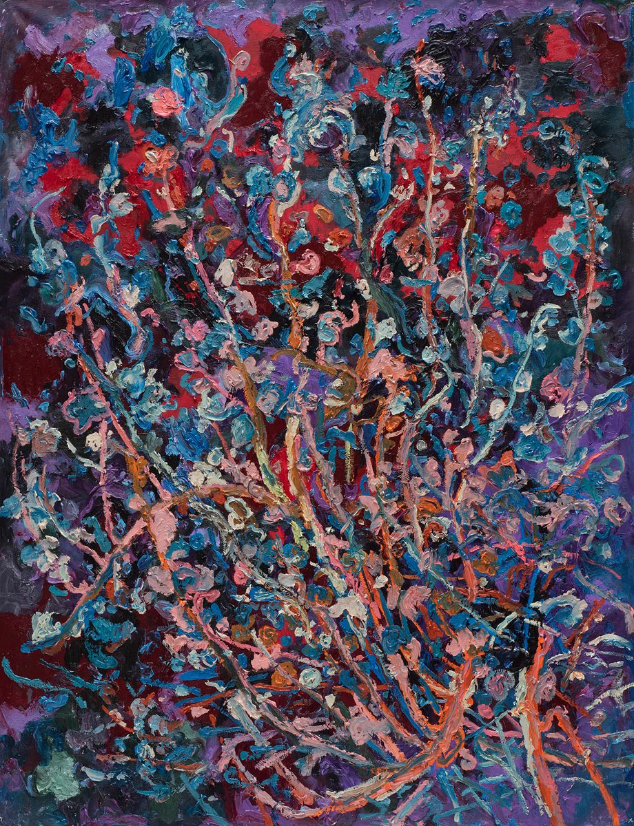 Impressionistic Landscape Oil Painting By Dominic Virtosu, 39 X 51, The Struggle Of Harmony, Original Artwork