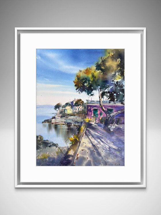 Blue Italian Morning. Liguria