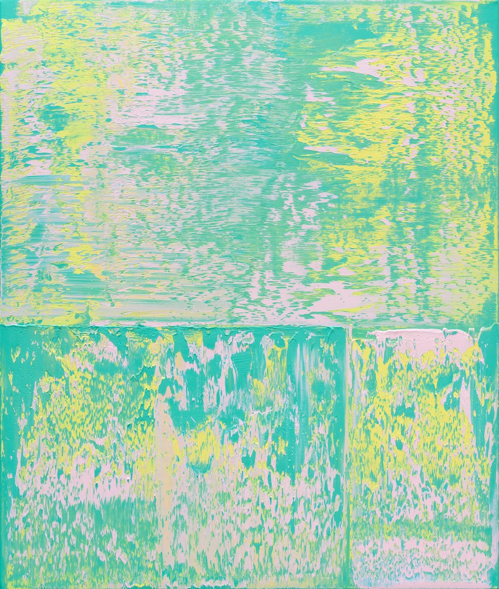 Abstract Oil Painting By Nataliia Sydorova, 22 X 26", Composition ?19, Original Artwork